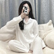 
Yalu pajamas women's 2025 Spring and Autumn New Long Sleeve Korean Style Simple Loose Casual Women's Home Clothing Set 3883 M [75100Jin [Jin equals 0.5 kg]]