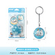 3D-JP mignon Moomin Moomin Series Cartoon Badge Puzzle Keychain Creative Body Hanging Back Packaging Gift [Keychain 24 Pieces] A3878 Bleu doux