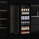EREMITE 400 depth ultra-thin embedded red wine cabinet constant temperature wine cabinet beverage cabinet tea refrigerator cabinet wine storage cabinet sideboard wine cabinet 1.79 meters black glass door red wine cigar integrated 235L