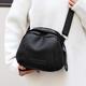Cool kangaroo texture woven shell bag large capacity mother bag women's bag 2025 new trendy internet celebrity casual one-shoulder crossbody bag black