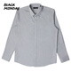 Blackmonday Camisa de algodón de alta gama de algodón de algodón de manga larga y otoñal amoníaco ácido amoníaco anti-wrinkings