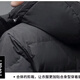 Winter new couple down jackets for men and women, same style, over the knee, large size, medium length, extremely cold style, loose white duck down jacket, black, same style for men and women, 2XL (145-160Jin Jin is equal to 0.5kg, worn left and right)