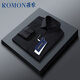 罗蒙（ROMON）衬衫男长袖纯色商务休闲衬衣舒适透气长袖白衬衫男白色2XL
