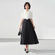 Lady Bird a-line long skirt women's formal umbrella skirt professional long skirt shirt skirt interview skirt black skirt M