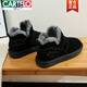 CARTELO Northeast Snow Boots Women's 2025 Winter New Fur Boots Plus Fleece Thickened Warm Fashion Cotton Shoes Khaki 36