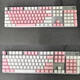 Logitech Logitech Original neuer Logitech K845 Mechanischer Tastaturschlüsselkap Original durchscheinender zweifarbiger Pudding Kirschpudding Lila Set 104 Tasten Nr.