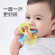 Shixi teether Manhattan ball baby teether hand ball baby soothing and chewing pacifier early education rattle toy chewing gum Manhattan teether ball mini