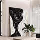 
Aohan Black and White Entrance Decorative Painting Large-scale Character Art Lines Corridor Aisle Living Room Hanging Painting High-level Abstract Mural JD15844 80*120 (suitable for 1.0-1.5 meters wide wall) Crystal porcelain aluminum alloy black frame