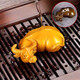 Xixi Taitai Color-changing tea petting cow ornaments The cow turns into heaven and earth, the cow is full of energy, creative boutique tea toy can cultivate Kung Fu tea set accessories Color-changing tea petting cow turns into heaven and earth combination
