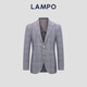 Blue Leopard (LAMPO) Special Offer Basic Wardrobe Spring Men's Suit Men's Suit Suit Top Suit (Light Gray Base Blue Check) 50 (175/100A) C