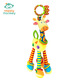 Shantou Lincun Happy Monkey Baby Giraffe Car Toy Rattle Baby Bed Bell Early Education Toy Bed Hanging Deer - New Yellow