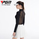 
PGM Golf Clothing Women's Ice Silk Sunscreen Base Shirt Top T-shirt Summer Sports YF677-Black [Top] S