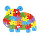 
Saipad's best selling 26 letters fun puzzle animal cartoon punctuation young children's English cognitive enlightenment wooden toys 26 letters animal puzzle [large goldfish]