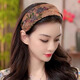 Shijun (SHIJUN) gray-hair-covering headwear for daily wear, high-end summer outlet discount store, removed from the cabinet and leaked, Chinese-style wide-brimmed hair, black retro Chinese-style headband