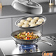 Joyoung C795 non-stick wok 0 fluorine titanium porcelain anti-stick wok 316 flat bottom stainless steel honeycomb induction cooker gas stove CF32-C795 national joint warranty steamer 32cm shopping mall store products