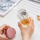 Fuguang double-layer glass tea cup tea separation cup high borosilicate straight water cup office car lady 255ml