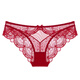 Peitsche Hasen Unterwäsche sexy bequeme hohle Frauen mit niedriger Taille verführerische Spitze Dünne atmungsaktive Slips Bogen 9216nk-grau M (geeignet für Gewicht 95-115jin [Jin gleich 0,5 kg]))