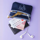 Gu Jianmu Coin Wallet Mini Small Small Small Fashion Coréen Student Student Key Coin Card Card Sac Fabric Short Small Wallet Berlin Bleu foncé