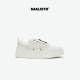 Kaalixto Star Shoes Original National Trend Design Niche Trend New Light-changing White Coconut Sports Canvas Shoes Men and Women White 35