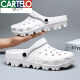 Katile Crocodile Hole Zapatos Sandalias de playa para hombres Sandalias de punta de tamaño grande 48 Tamaño grande 49 parejas Tamaño de jardín 50 Dyh9859 Azul oscuro 39