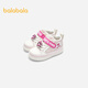Balabala Wonderful and Cute IP Baby Stable Shoes Spring and Autumn Girls High Top Shoes Dream Pink 60301 Size 21