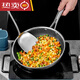 
304 stainless steel frying pan household smoke-free non-stick pan frying pan universal pot 24cm drilling technology stainless steel frying pan ck9721