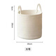 Ou Runzhe jute hand-woven cotton basket dirty clothes basket dirty clothes storage basket dirty clothes basket portable storage bucket large size