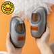 G.duck2024 new cotton shoes for children and middle-aged children in winter warm indoor soft-soled cotton slippers fine fluff baby non-slip heel cotton shoes yellow inner length 13cm suitable for feet 12.3-12.8cm long