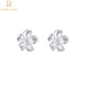 CHOMEL KINSEY Gardenia earrings for women s999 sterling silver new niche design earrings for ear piercing silver earrings for girlfriend Gardenia earrings - small size