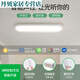 何健弓过道走廊led吸顶现代简约北欧长条客厅书房阳台具J263 40W 3892-白色100CM-三色变光40W