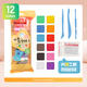 Morning light (M/G) stationery 4D ultra-light clay children's color mud plasticine clay clay kindergarten elementary school toys 12 colors safe bags birthday gifts