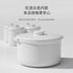 Zhechu German electric stew pot ceramic soup pot household water-proof stew fully automatic multi-functional porridge bird's nest food supplement stew pot new white (one pot of five gallbladders + steamer) 4.5L
