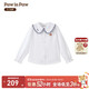 PawinPaw25 pre-sale PawinPaw cartoon bear children's clothing 25 autumn new girls long-sleeved shirt Ivory ivory/39 110