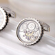 TATEOSSIAN [Chinese Valentine's Gift] RT retro movement pocket watch cufflinks men's exquisite French cuff nail light luxury mechanical pocket watch (spot)