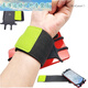 MieLanat driver's mobile phone holder wrist latest Internet celebrity sports outdoor armband arm bag wristband elastic rotating men's and women's new black 1 pack