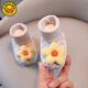 G.Duckkids Маленькая желтая утка детские носки обувь 0-3-6-12 месяцев загущенное осеннее и зимнее мягкое дно плюс бархатный теплый крышка для ног 0-1-летний сокровище 1 Пара розовый звездный цветок солнца [Весна и осенний клип внутренняя длина 13 см (рекомендуется 9-14 месяцев)
