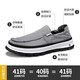 Jeep canvas shoes for men in summer new product breathable one-foot lazy shoes ice silk cool youth anti-slip soft sole casual shoes for men gray (sports size) 41 (255mm)