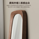 良年（LIANGNIAN）全身镜北欧落地镜穿衣镜黑胡桃全实木镜子壁挂试衣镜 1.6米黑胡桃木
