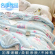 Famous premium autumn and winter thickened double-layer Raschel blanket single double blanket warm student sheets quilt cover blanket ground blue 200cm*225cm about 6Jin Jin equals 0.5kg double-layer thickened