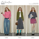 Green Belt 1100%cotton wool knitted cardigan jacket female slim long sleeve top college