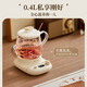 Bear all-glass health pot mini health cup 0.4L small split teapot tea maker office household heating coaster kettle electric kettle flower teapot all-glass kettle body exquisite health YSH-E04L1 0.4L