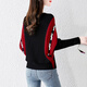 
Cypress House Bat Sleeve Sweater Women's 2025 Autumn New Contrast Color Versatile Can Wear Outer Pullover Knitted Sweater