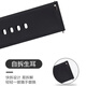 LIHG适用于迪士尼20mm软硅胶表带配件MK-15236表带MK-15254防水耐磨2cm表带 黑色表带(20mm)