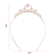 Dai Yan Pink Happy Birthday Shoulder Strap Crown Little Princess Coming of Age Ceremony Headband High-end Photo Wedding Ceremony with Sparkling Diamond Crown + Symphony Shoulder Strap