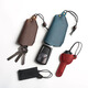Sac en cuir du courrier Sac à trait des hommes et des femmes à télécommande pour hommes et femmes couverte couverte du ménage Buckle USB Disque Protection de protection unique Clé simple brun clair grand taille