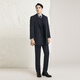 YOUNGOR Coat Men's Business Coat Wool Fabric Smooth Soft Fashion Warm Shopping Mall Same Model Navy L 175/96A