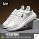 Lee男鞋休闲鞋设计感增高小白鞋男生时尚经典板鞋舒适百搭白色鞋子男 黑色 40 【偏大/请拍小一码】