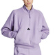 Adidas sweatshirt women's 2024 spring and autumn Z.N.E sportswear stand collar windproof jacket casual semi-zipper pullover IS3899 M