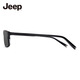 Jeep Optical Frame Magnet Manget Frame Myopia Mirror Mirror Driver Driving Night Vision Vision JEEP T7031Q M5 SEMI-LIGHT MATTE MATE Noir Cadre-gris Gris