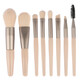 Lan Weiting Makeup Brush Set 13 Soft Gripping Powder Brush Eyebrow Brush Concealer Brush Full Set Makeup Brush Tools Portable Novice Ginkgo Yellow 8 Brush Set PVC Packaging 1 Piece